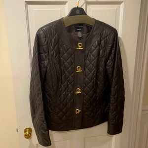 Doncaster Brown Quilted Leather Jacket 18